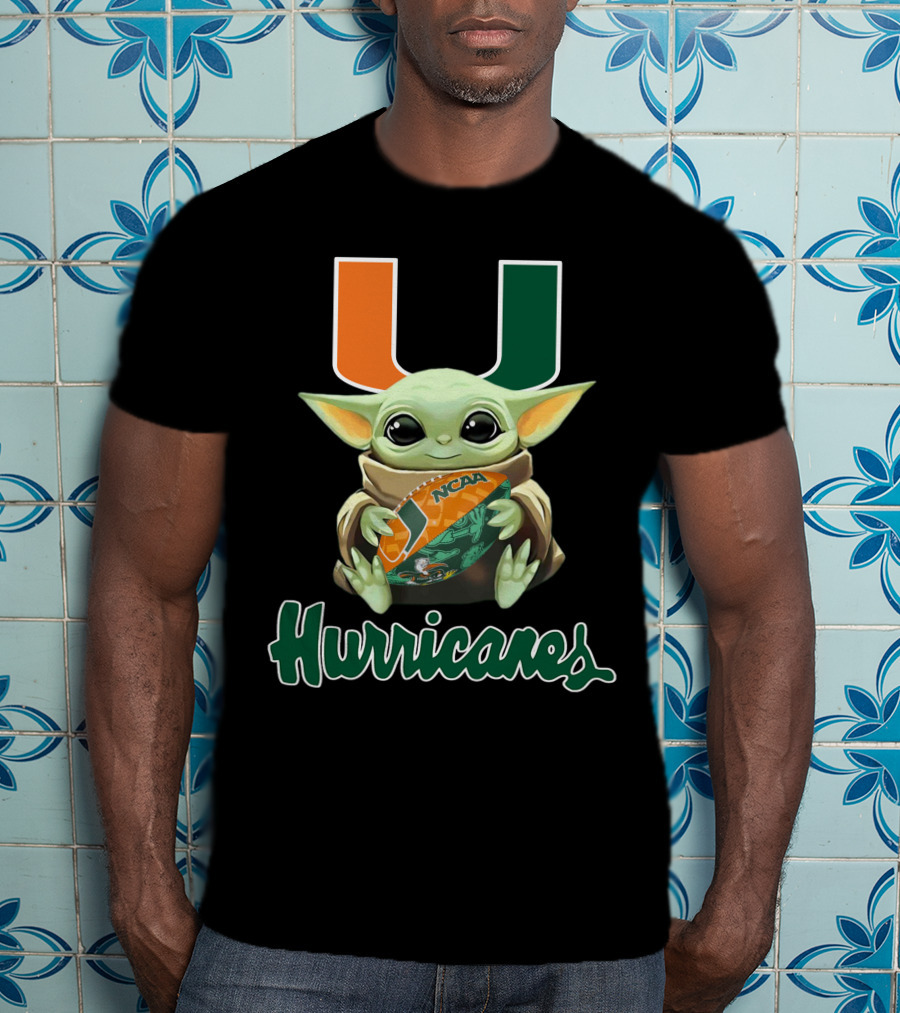 Miami Hurricanes Baby Yoda Ncaa U T-Shirt