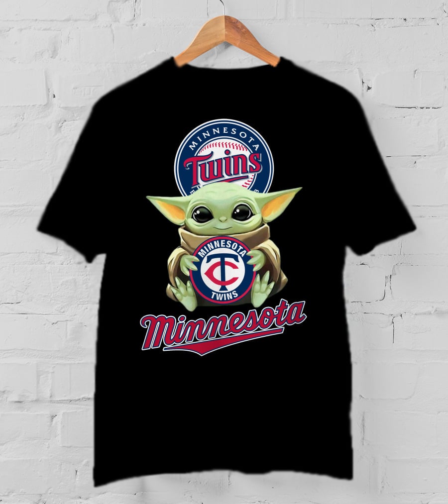 Minnesota Twins Baby Yoda Baseball T-Shirt