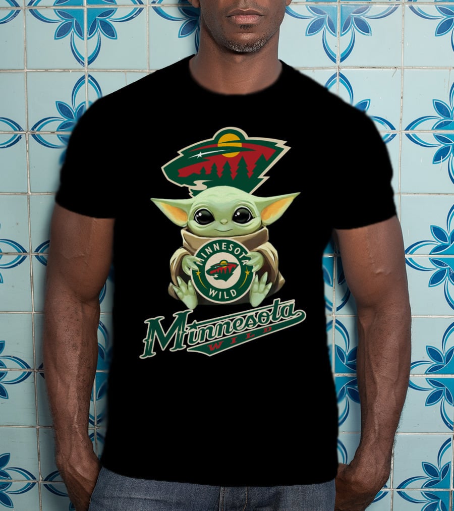 Minnesota Wild Baby Yoda Team T-Shirt