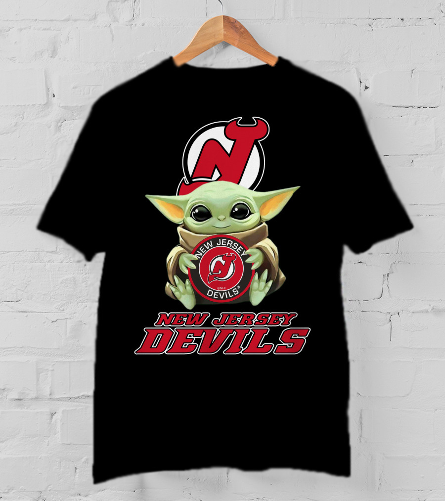 New Jersey Devils Baby Yoda Nhl T-Shirt