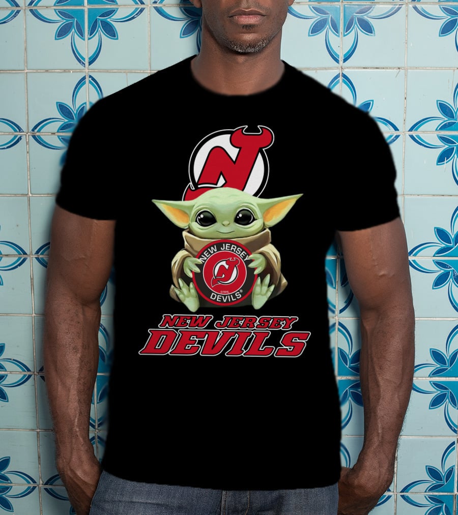 New Jersey Devils Baby Yoda Nhl T-Shirt