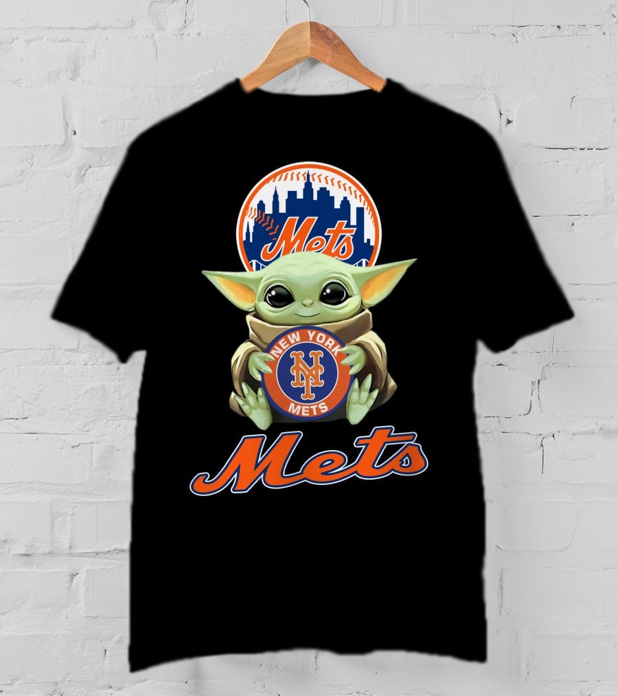 New York Mets Baby Yoda Mets T-Shirt