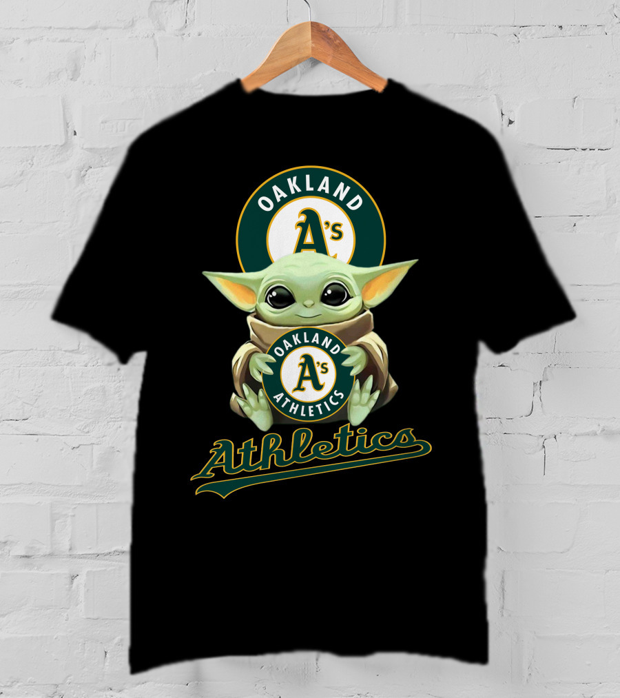 Oakland Athletics A's Baby Yoda Athletics T-Shirt