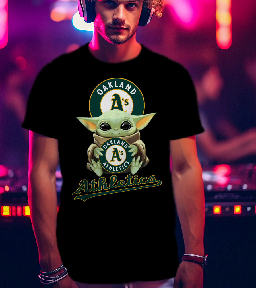 Oakland Athletics A's Baby Yoda Athletics T-Shirt