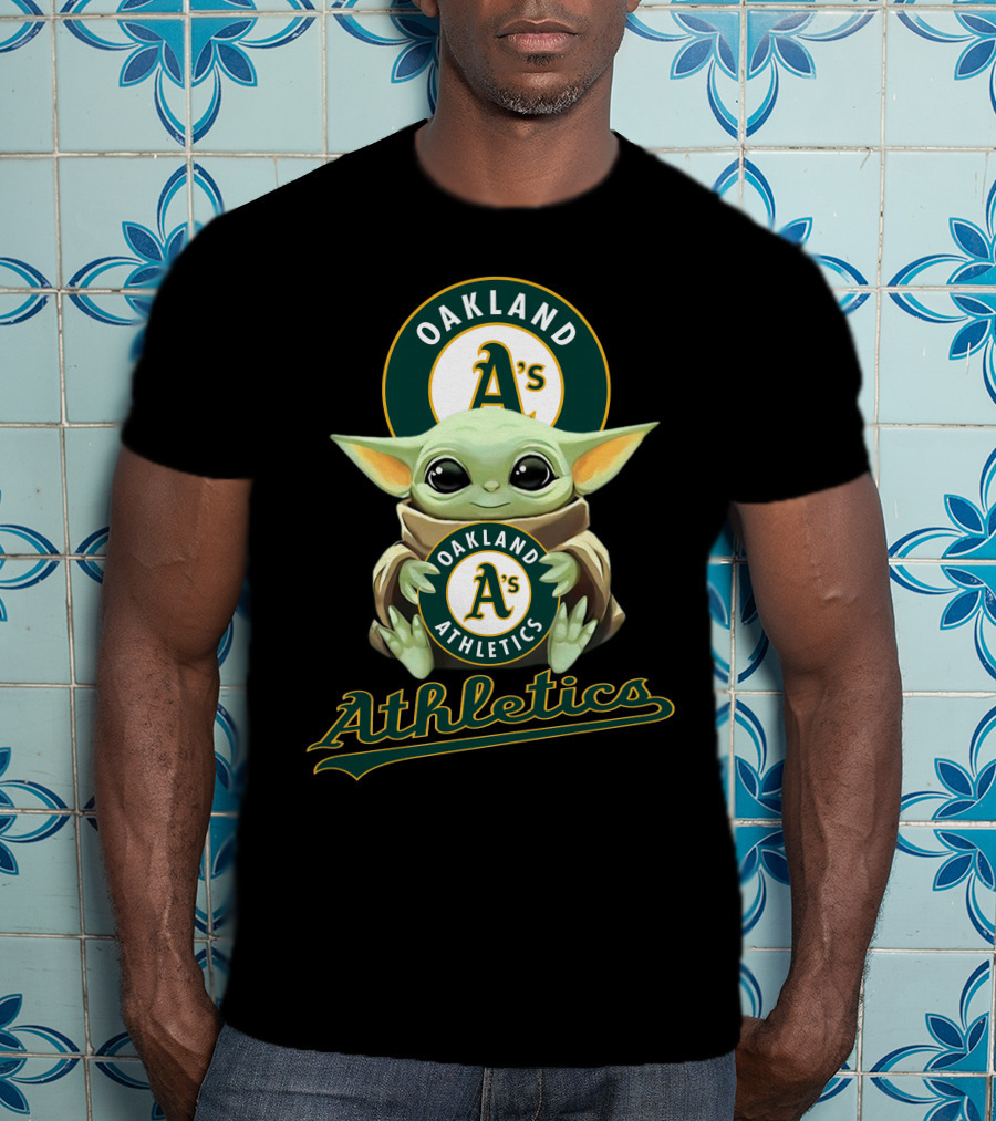 Oakland Athletics A's Baby Yoda Athletics T-Shirt