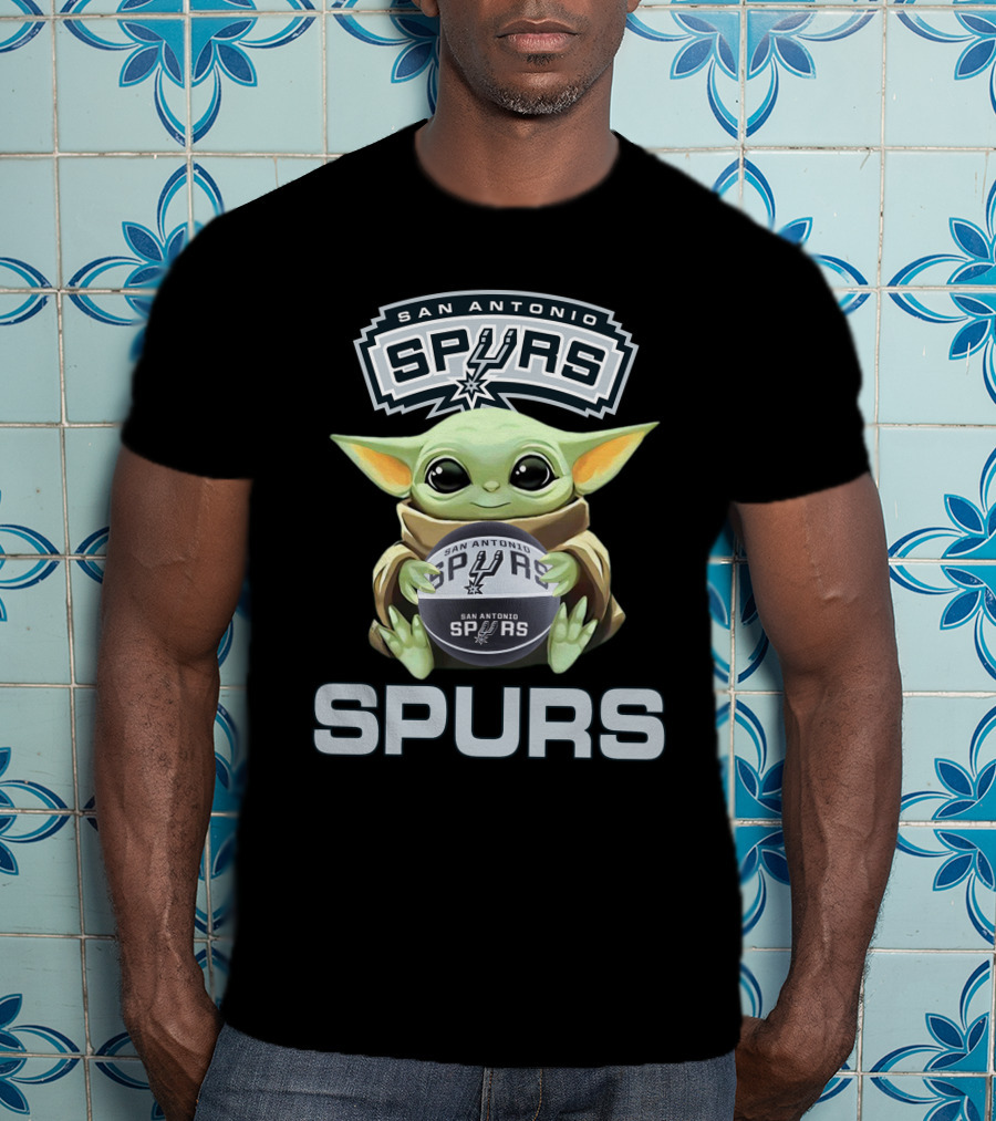 San Antonio Spurs Baby Yoda Basketball Fan T-Shirt