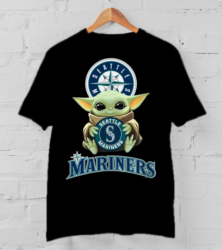 Seattle Mariners Baby Yoda Star Wars T-Shirt
