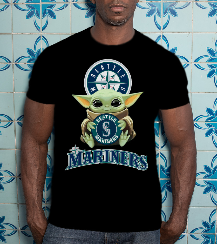 Seattle Mariners Baby Yoda Star Wars T-Shirt