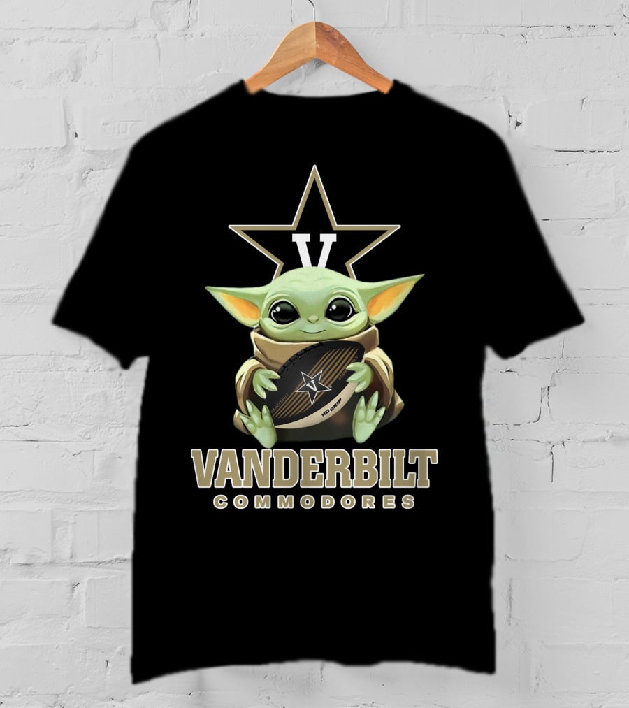 Vanderbilt Commodores Star Wars Yoda Football T-Shirt