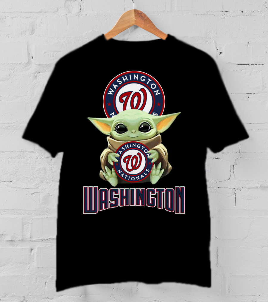 Washington Nationals Baby Yoda Star Wars Fan Collaboration T-Shirt