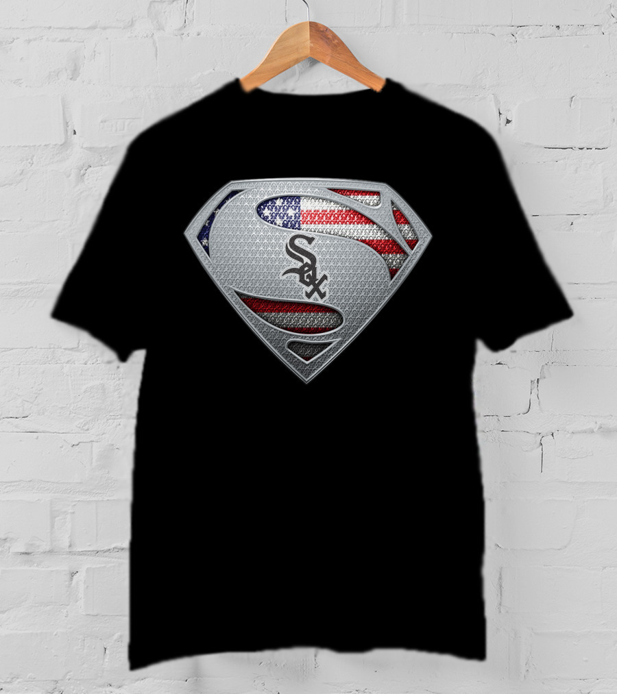 Chicago White Sox American Flag Superman T-Shirt