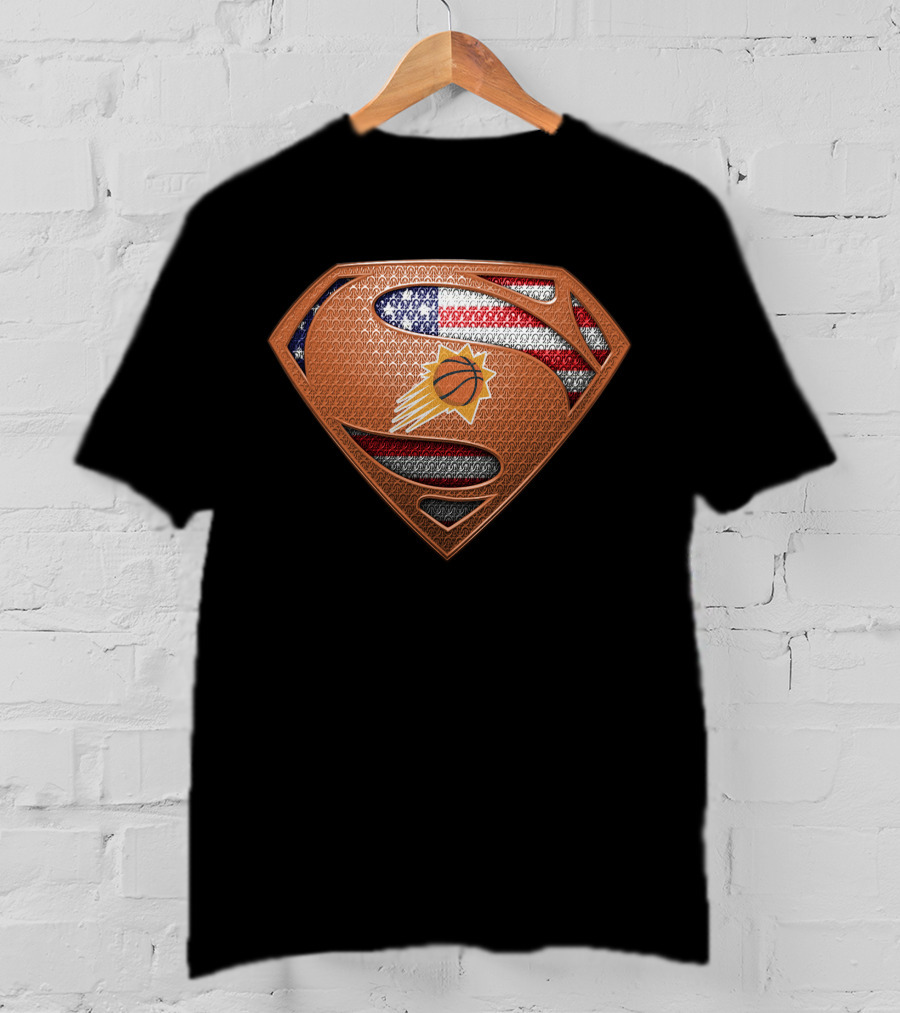 Phoenix Suns Superman American Flag T-Shirt