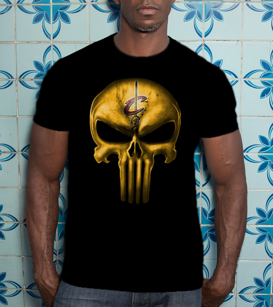 Cleveland Cavaliers Golden Skull T-Shirt