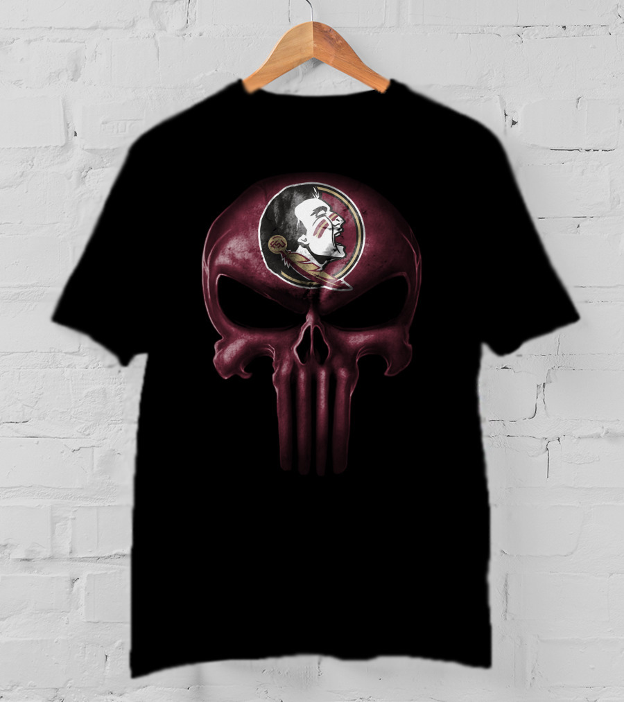 Florida State Seminoles Skull Punisher T-Shirt