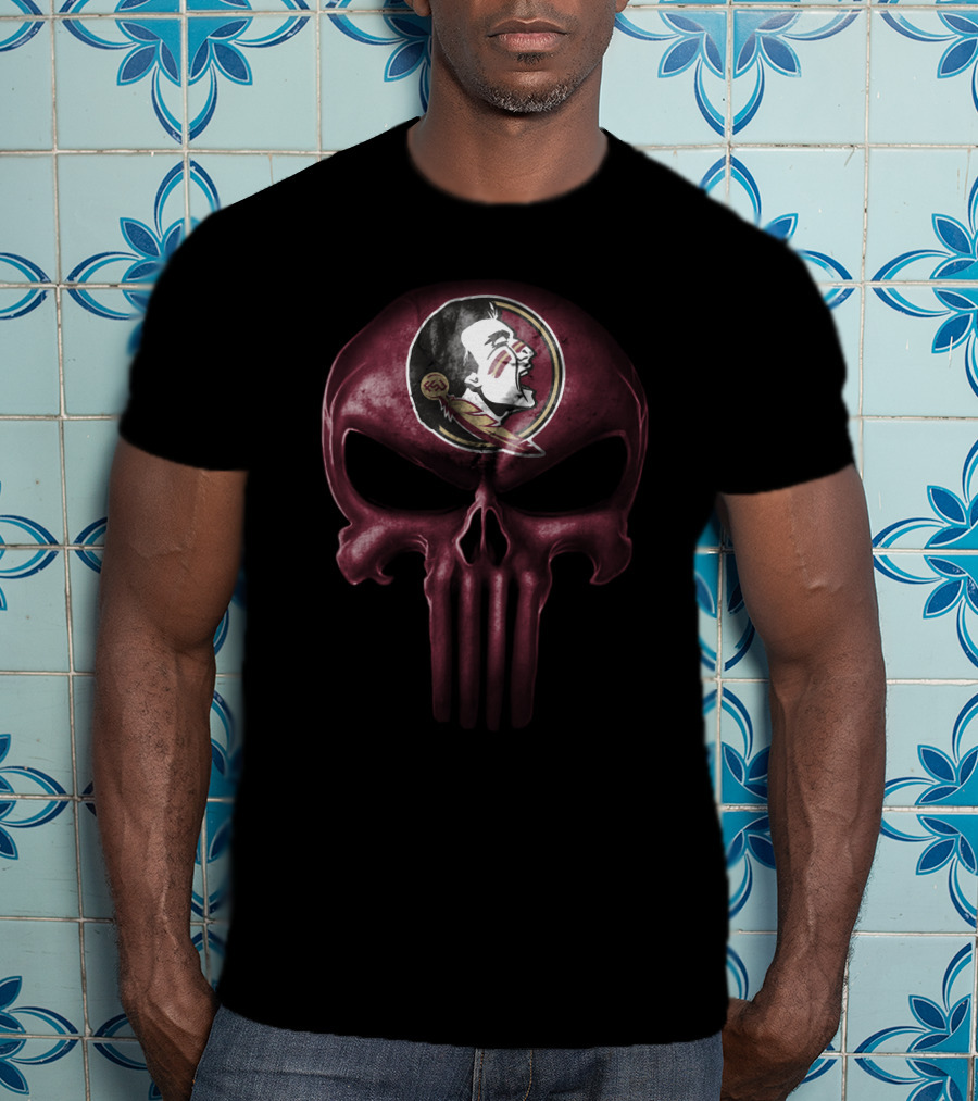 Florida State Seminoles Skull Punisher T-Shirt