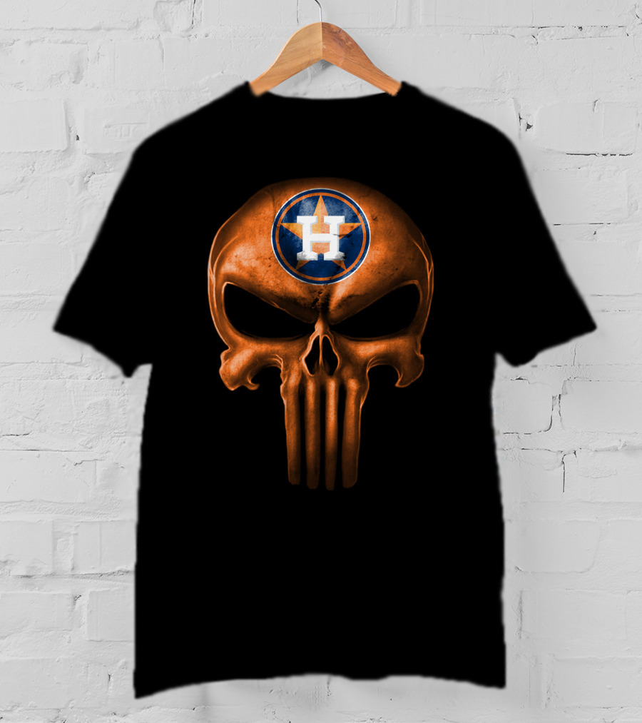 Houston Astros Skull T-Shirt