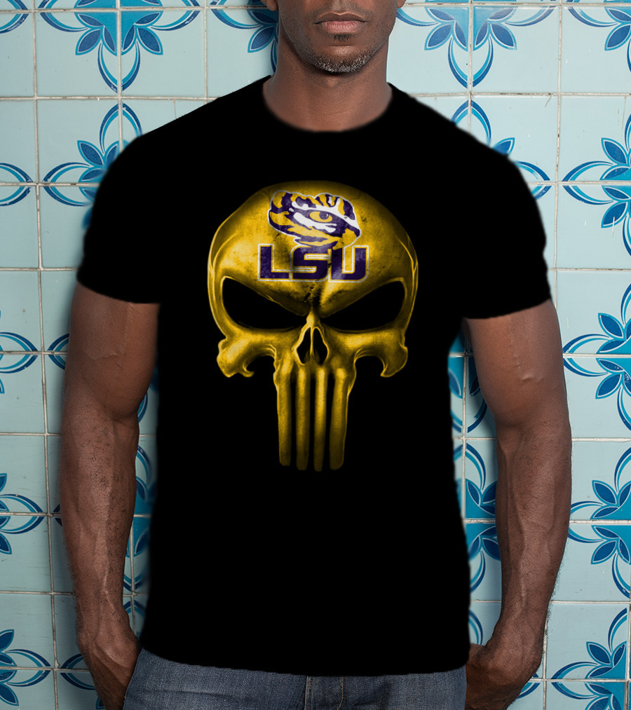 Lsu Tigers Skull T-Shirt