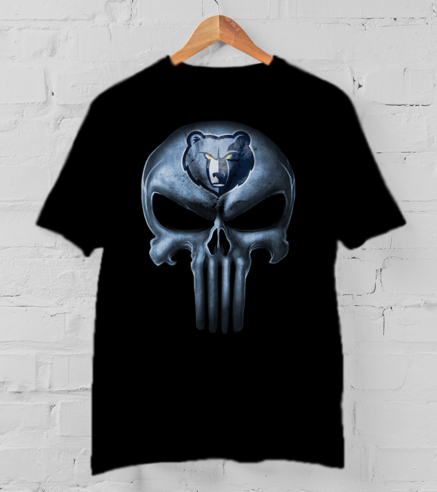 Memphis Grizzlies Skull Punisher T-Shirt