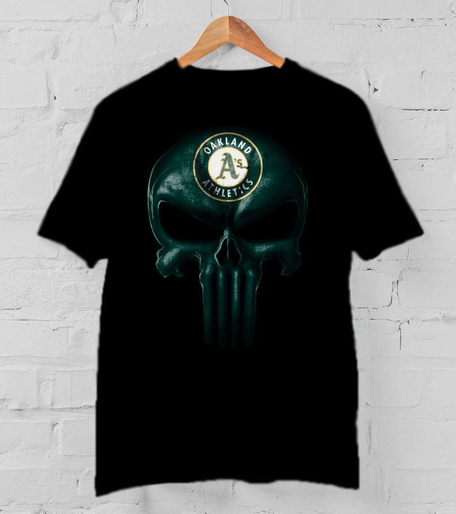 Oakland Athletics A's Skull Athletics T-Shirt
