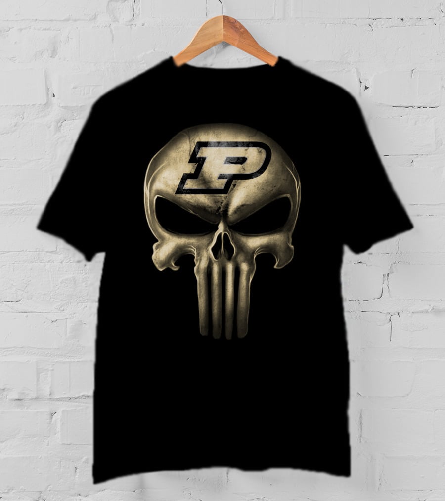 Purdue Boilermakers Skull T-Shirt