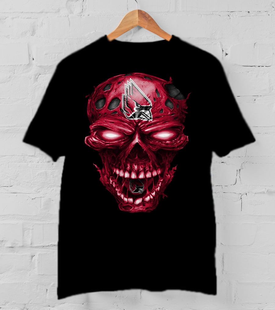 Ball State Cardinals Skull T-Shirt