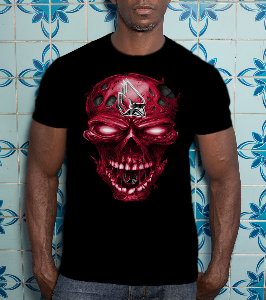Ball State Cardinals Skull T-Shirt