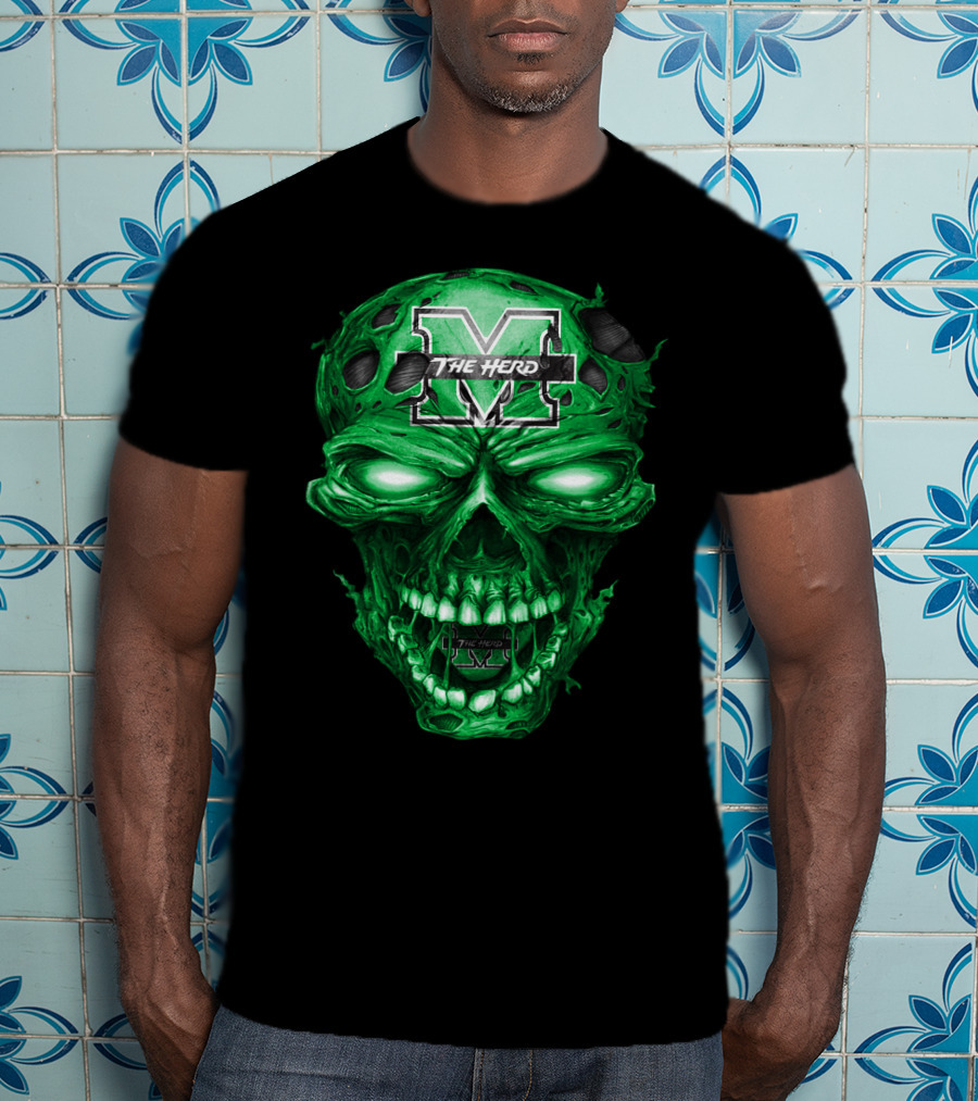 The Herd M Skull Marshall Thundering Herd T-Shirt