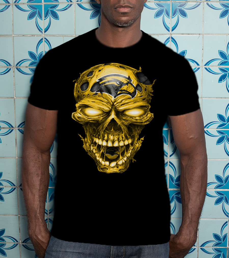 Southern Mississippi Golden Eagles Skull T-Shirt
