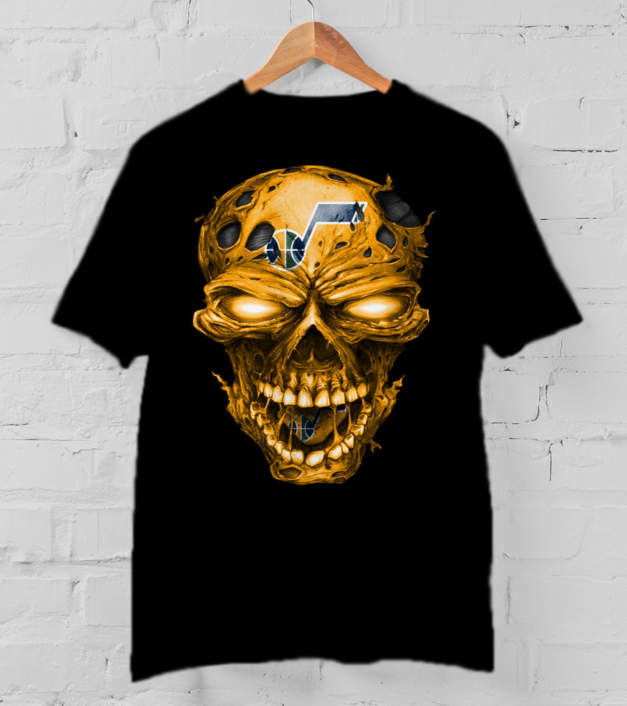 Utah Jazz Skull Logo T-Shirt