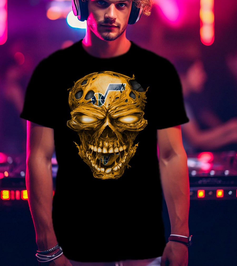 Utah Jazz Skull Logo T-Shirt
