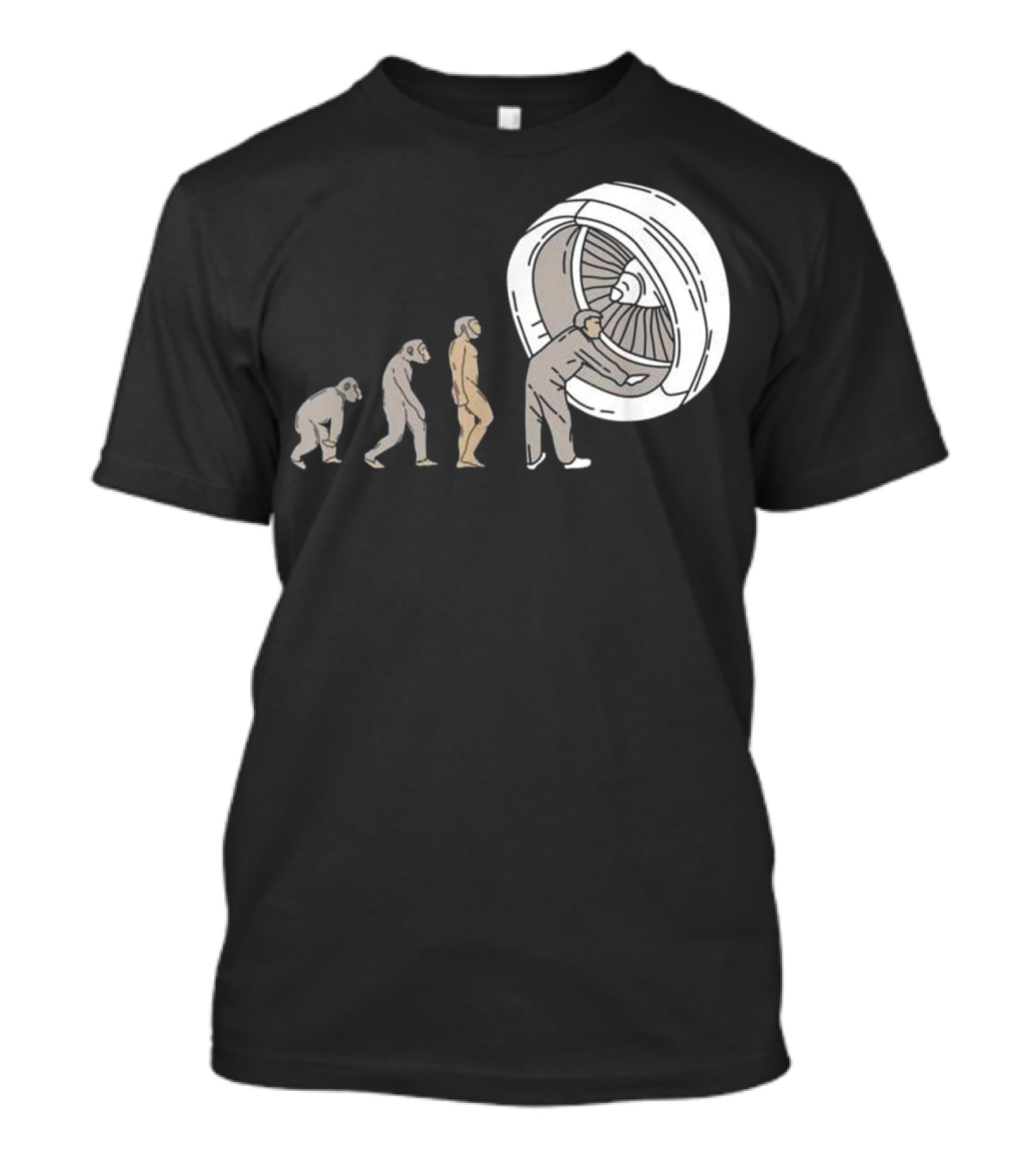 Evolution Of Airplane Mechanic Aircraft Maintenance T-Shirt