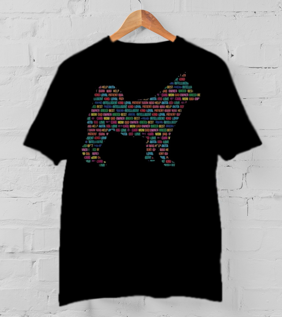 Akita Dog Kind Loyal Intelligent Love Help Breed Care Mom Dad Owner Best T-Shirt