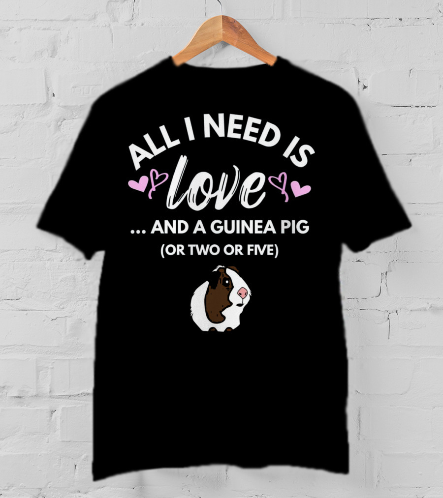 All I Need Is Love And A Guinea Pig OR Two OR Five T-Shirt