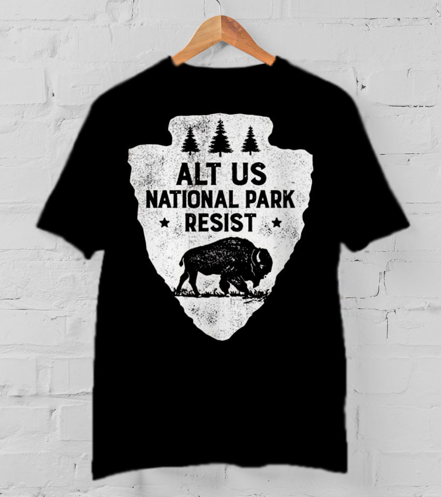 ALT US National Park Resist Bison Arrowhead Emblem T-Shirt