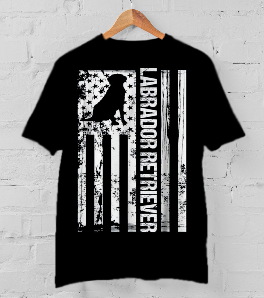 American Labrador Retriever Flag T-Shirt