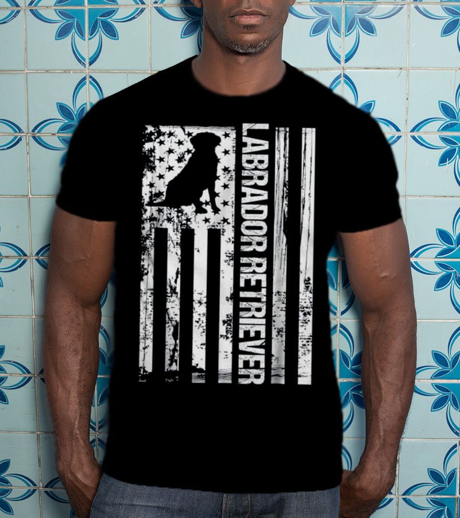 American Labrador Retriever Flag T-Shirt