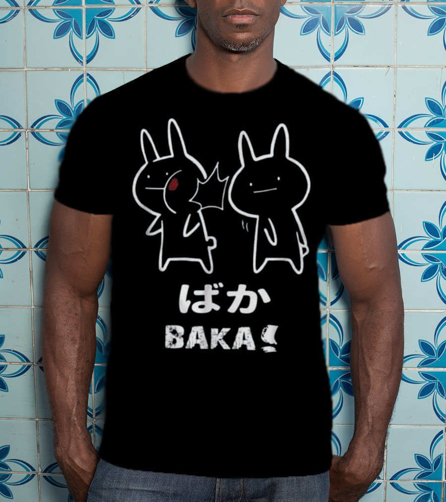 Baka Japanese Anime Rabbit Slap Manga Duo T-Shirt