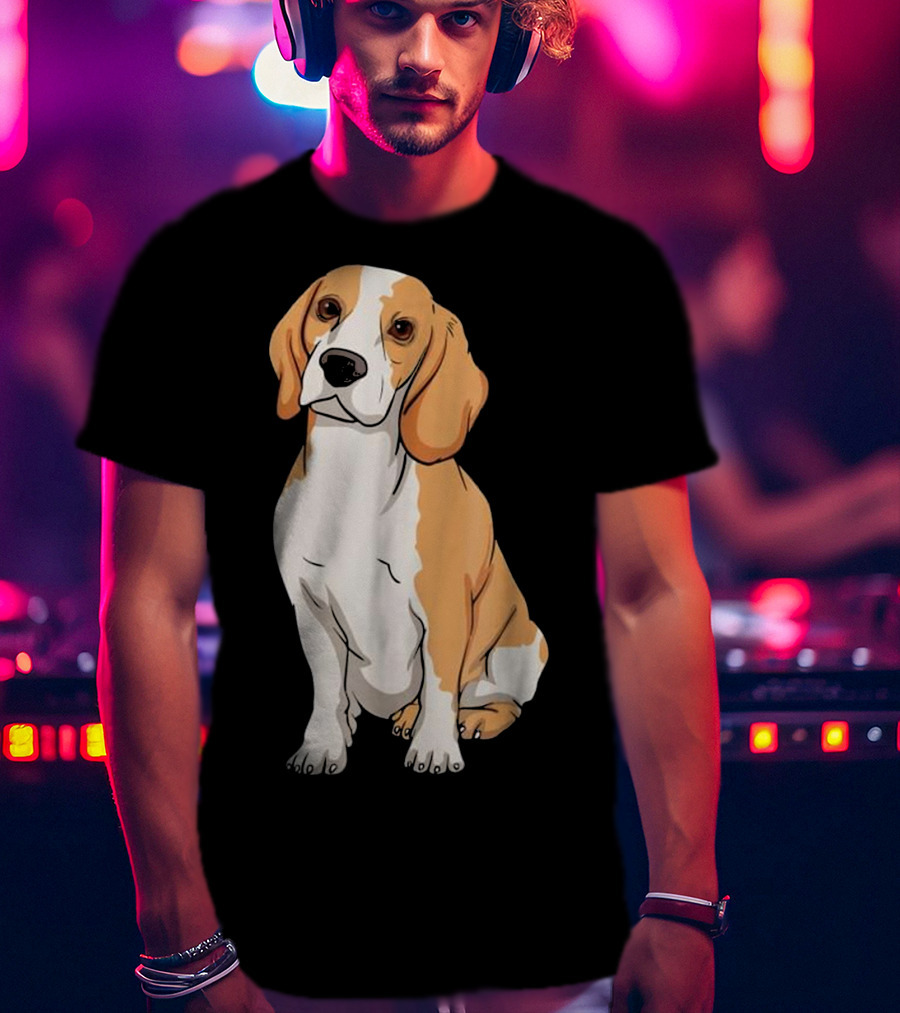 Beagle Funny For Cute Dog Lovers Cartoon T-Shirt
