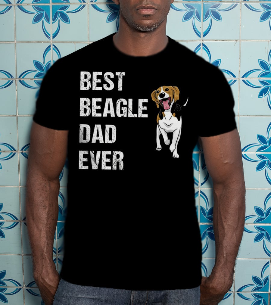 Best Beagle Dad Ever Funny Beagle Dog T-Shirt