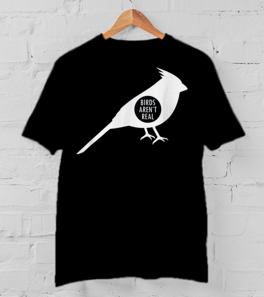 Birds Aren't Real White Bird T-Shirt