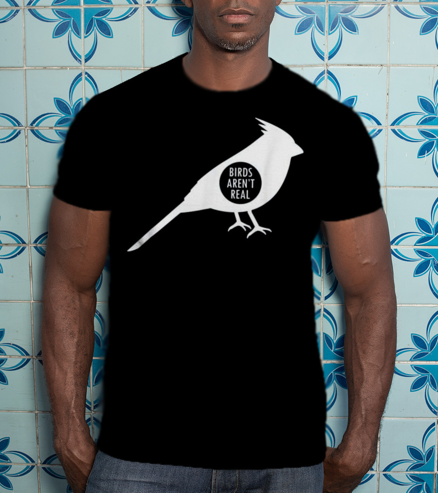Birds Aren't Real White Bird T-Shirt