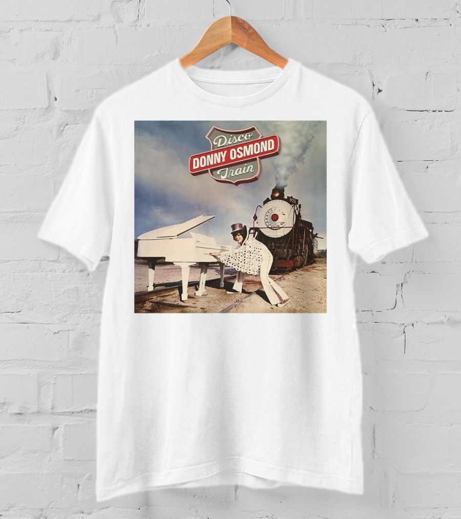 Donny Osmond Disco Train Piano And Steam Engine Scene T-Shirt