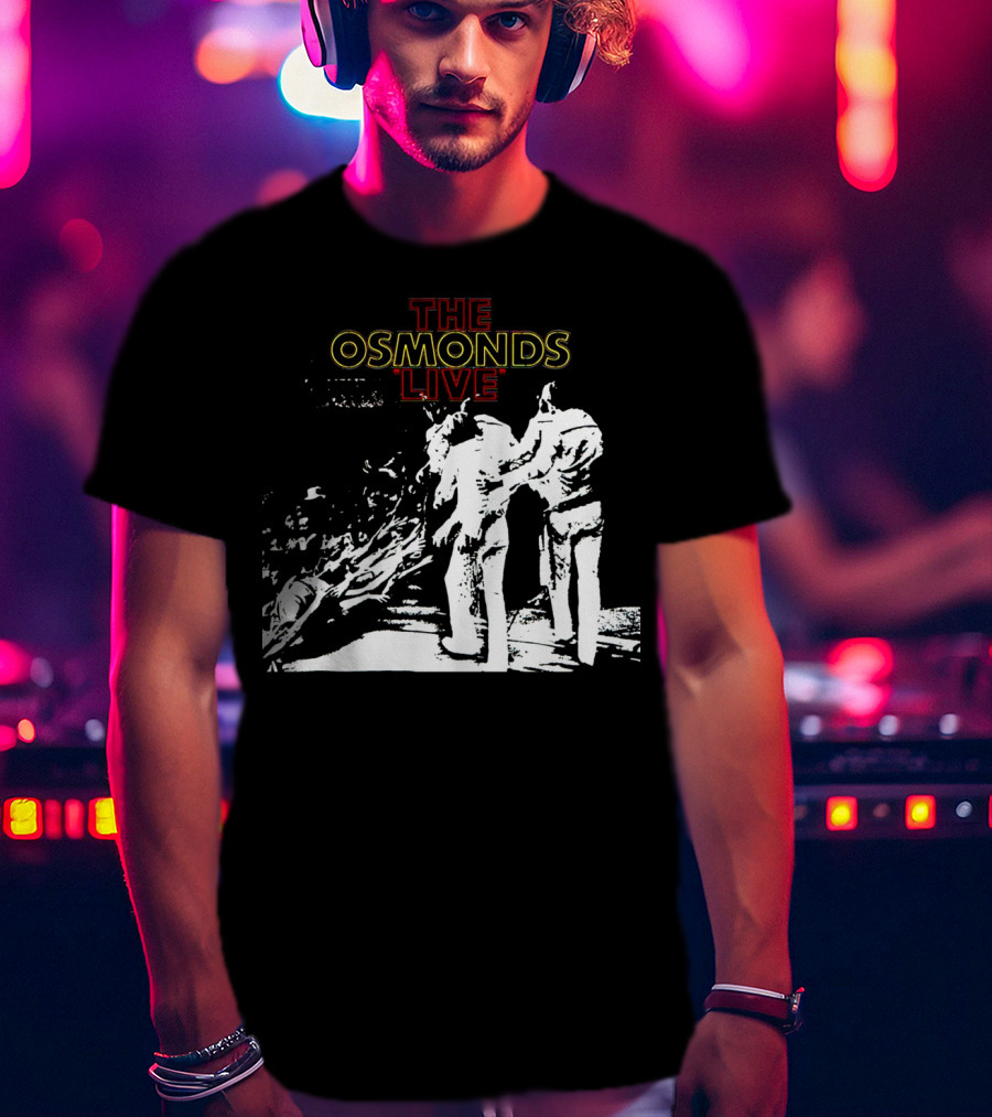 The Osmonds Live Concert Illustration With Performing Group On Stage T-Shirt