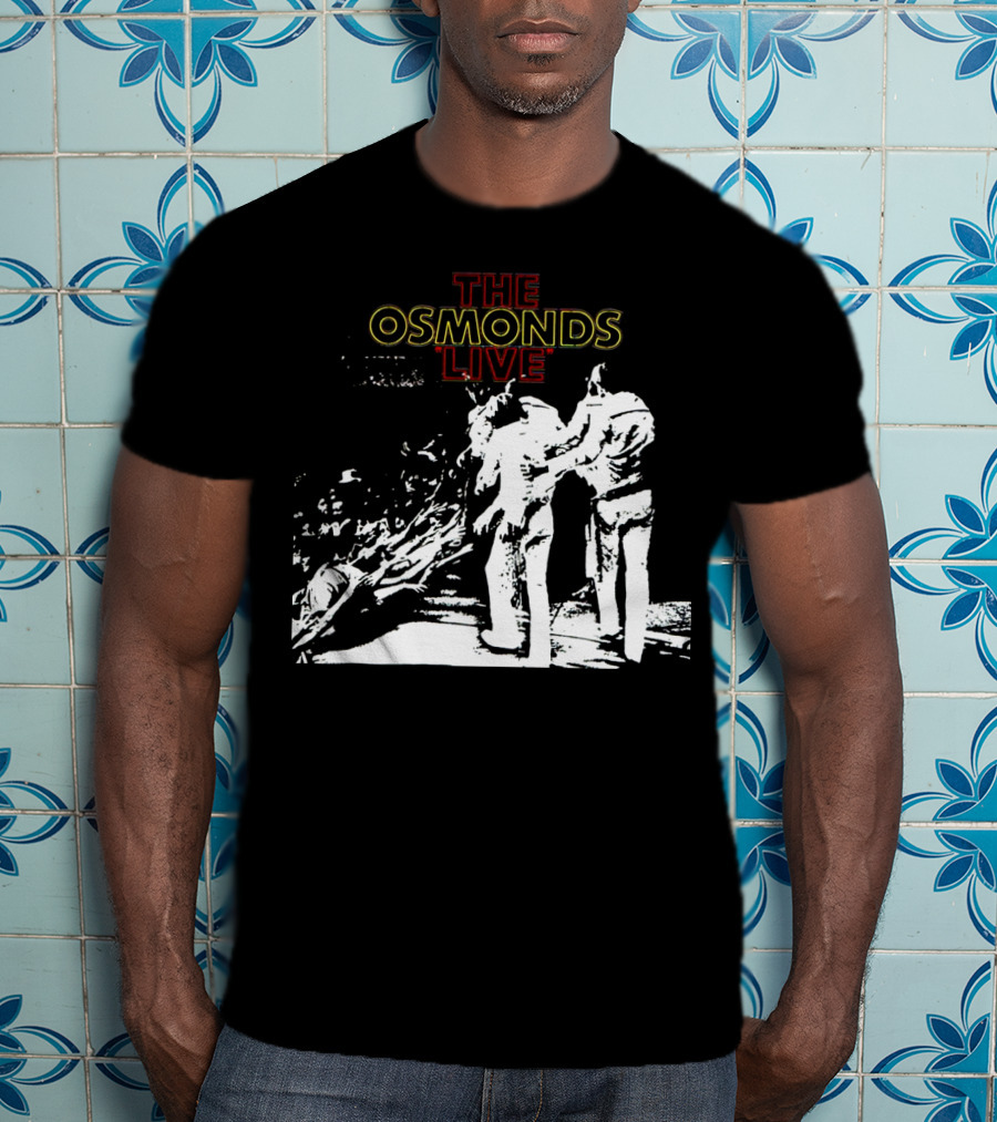 The Osmonds Live Concert Illustration With Performing Group On Stage T-Shirt