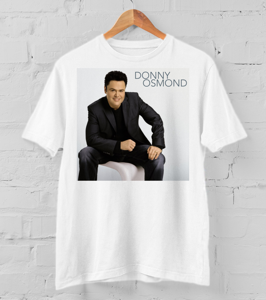 DONNY OSMOND Sitting In Black Suit T-Shirt