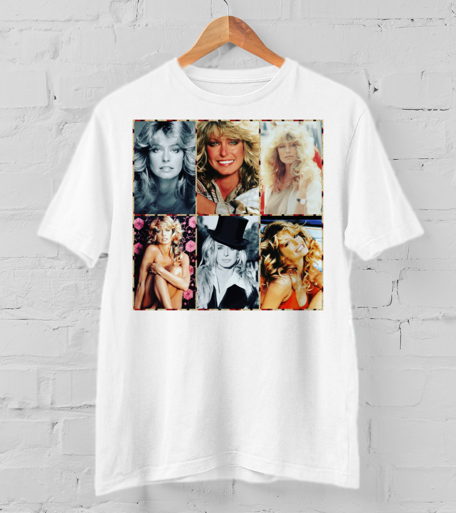 Farrah Fawcett Iconic Photo Collage T-Shirt