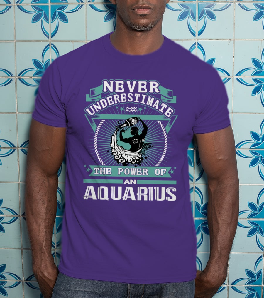 Never Underestimate The Power Of An Aquarius T-Shirt