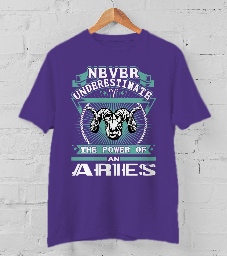 Never Underestimate The Power Of An Aries T-Shirt
