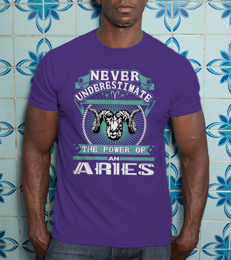 Never Underestimate The Power Of An Aries T-Shirt