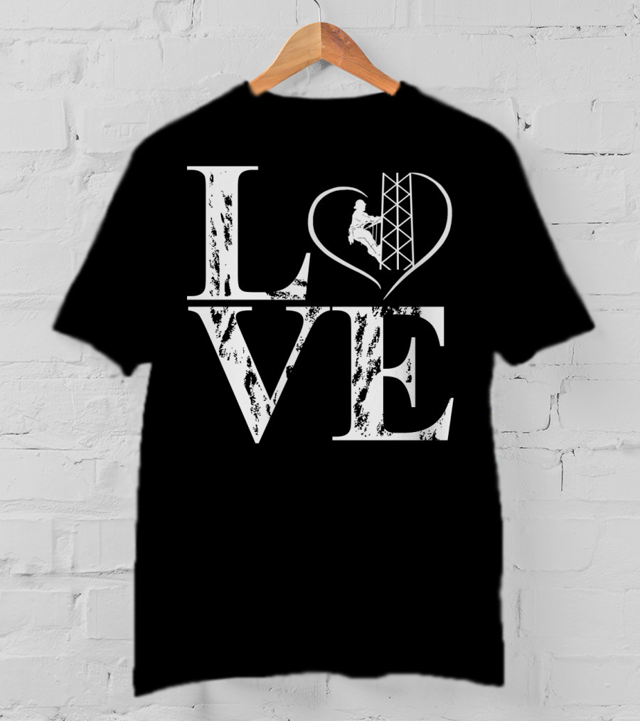 LOVE Heart Tower Climber T-Shirt